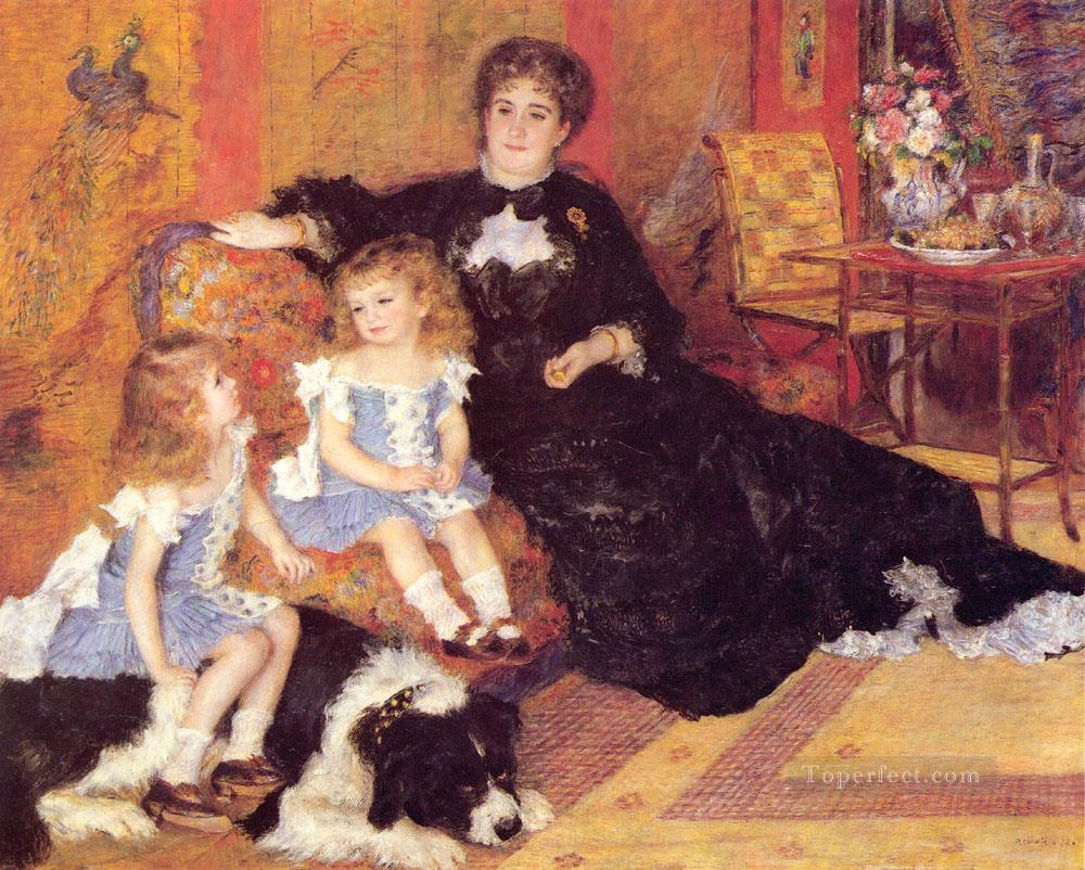 ジョルジュ・シャルパンティエ夫人と子供達の巨匠ピエール・オーギュスト・ルノワール油絵